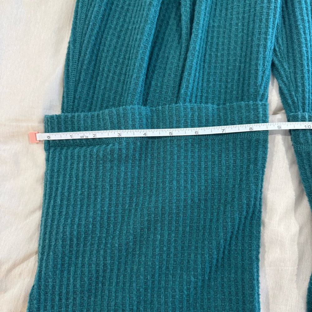 Urban Outfitters Out From Under Nova Waffle Sweatpants Dark Green Hemmed Size S - Picture 4 of 5